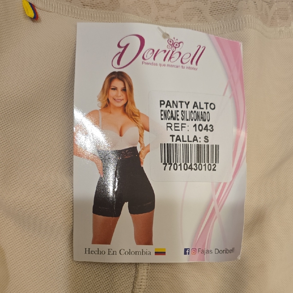 Doribell Panty Alto Encaje Siliconado